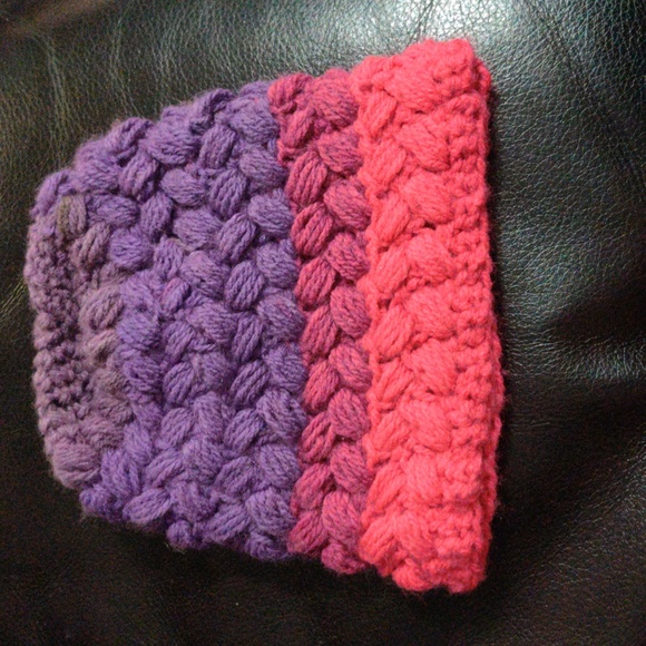 Other - Girls Cross Puff Beanie